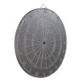 SILVER Grey Sparkle : Leather Look Finish Dartboard (Front Left)