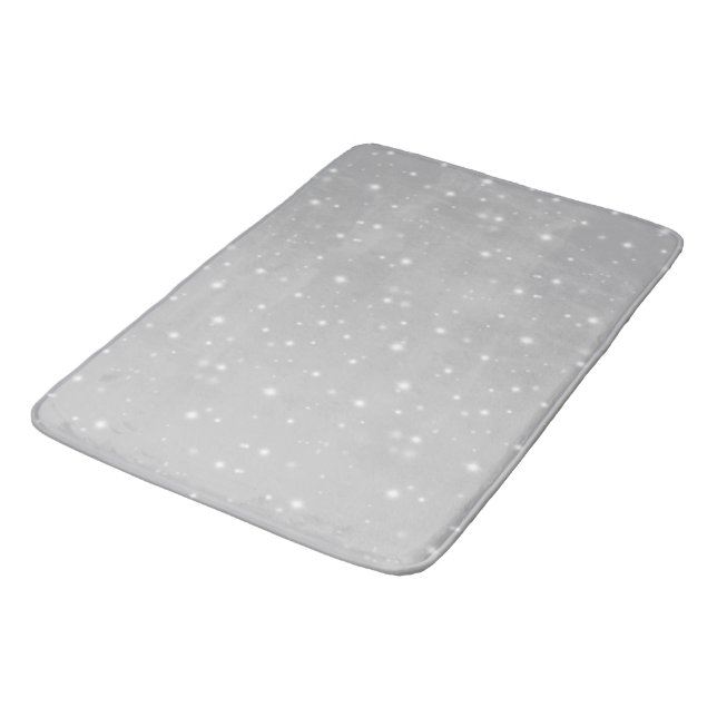 Silver Grey Starlight Bath Mat (Angled)