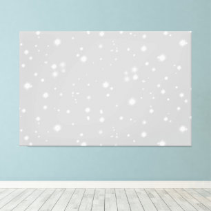 Silver Grey Starlight Canvas Print