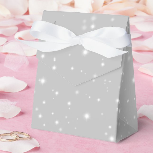 Silver Grey Starlight Favor Box (Wedding)
