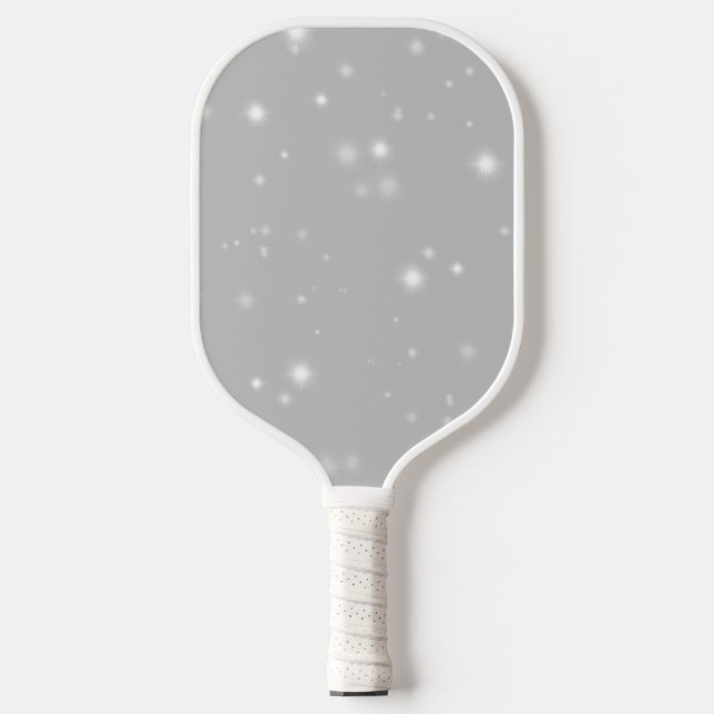 Silver Grey Starlight Pickleball Paddle (Front)