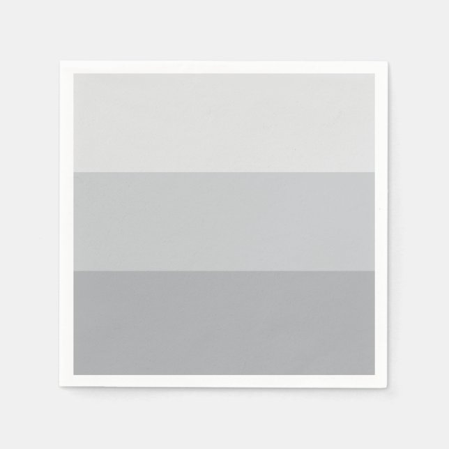 Silver Grey Striped Napkin (Front)