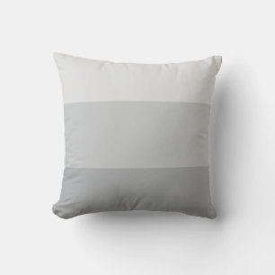 Silver Grey Striped Throw Pillow