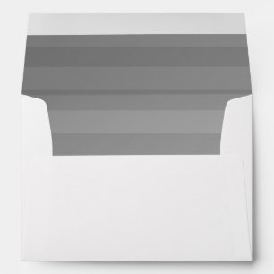 Silver & Grey Stripes 2 Envelope