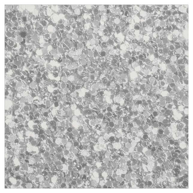 Silver Grey Tones Glitter Pattern Fabric (Swatch)
