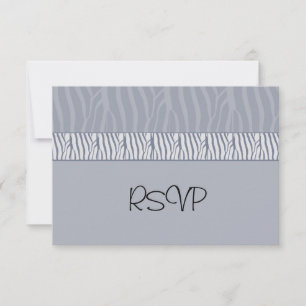 Silver Grey Wedding RSVP