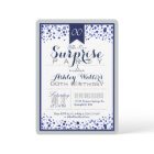 Silver Grey, White, Navy Blue Surprise Party