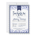 Silver Grey, White, Navy Blue Surprise Party