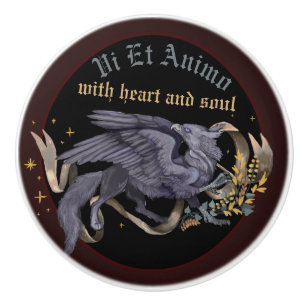 Silver Gryphon  Classic Ceramic Knob