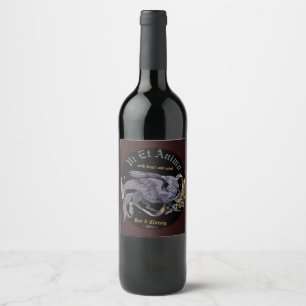 Silver Gryphon Wine Label