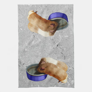Silver Guinea Pigs Design, Kitchen Towel