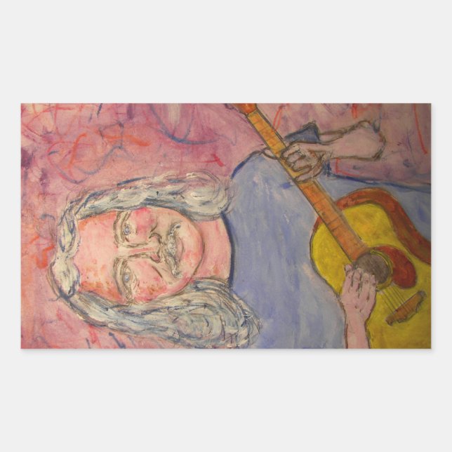 silver haired folk rocker sticker (Front)