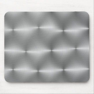 silver handbrushed mouse pad