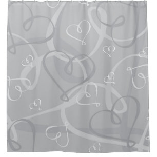 Silver heart pattern