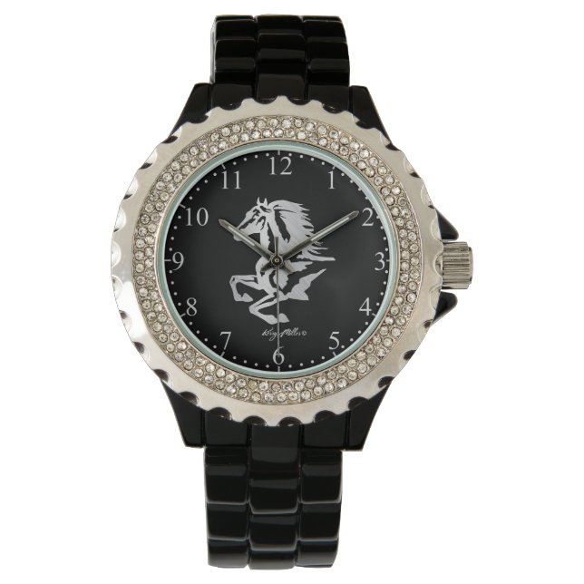 Silver Horse Silhouette Watch (Front)
