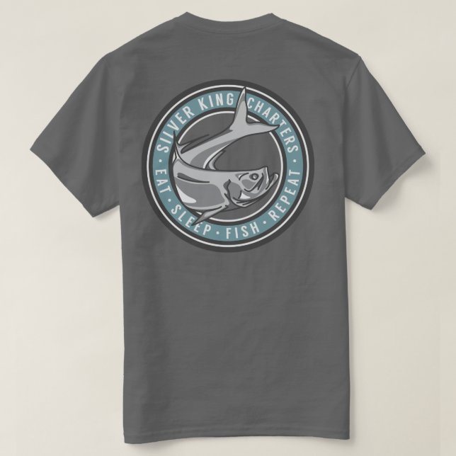 Silver King Charters Blue T-Shirt (Design Back)
