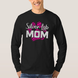 Silver Lab Mama Fur Mom Dog T-Shirt
