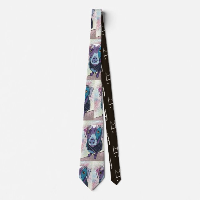 Silver Lab Tie (Front)