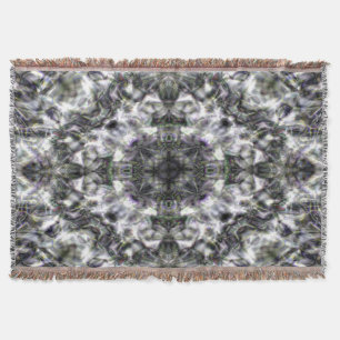 Silver Lace Throw Blanket