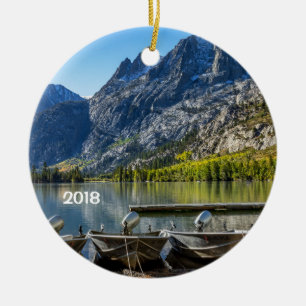 Silver Lake, California Ceramic Ornament