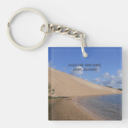 Silver Lake Sand Dunes, Mears, Michigan Keychain