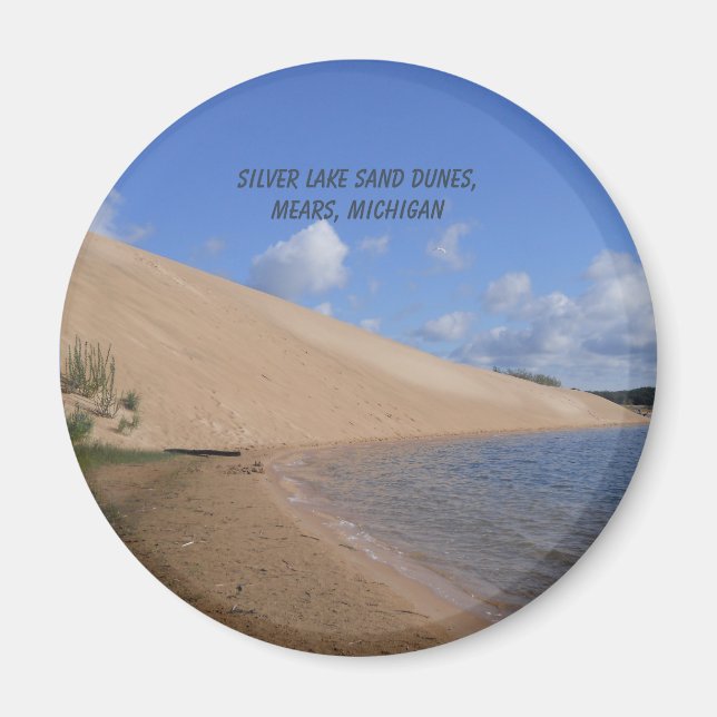 Silver Lake Sand Dunes, Mears, Michigan Magnet (Front)