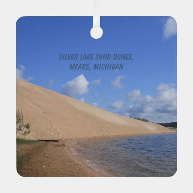 Silver Lake Sand Dunes, Mears, Michigan Metal Ornament (Front)