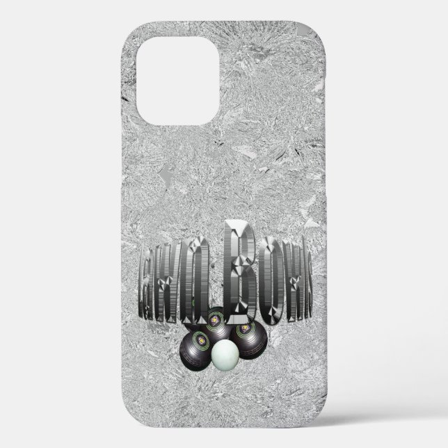 Silver Lawn Bowls Logo With Bowls, Case-Mate iPhone Case (Back)