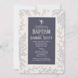 Silver Leaf Invitation