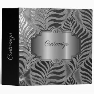 Silver Leaf Motif Binder