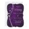 Silver Leaf Swirl Deep Purple Wedding