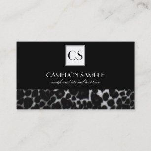 Silver Leopard Business Card