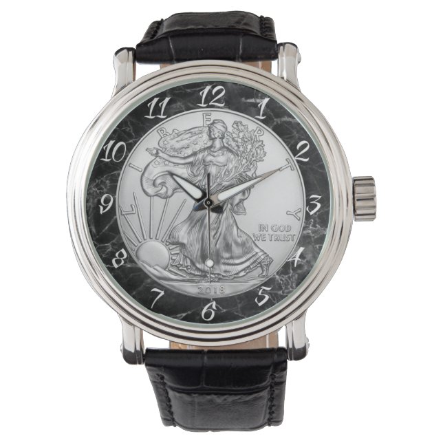 SILVER LIBERTY COIN WATCH (Front)