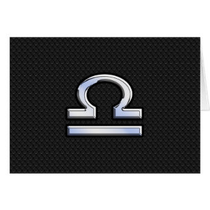 Silver Libra Zodiac Connexion en noir style peau d