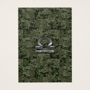 Silver Libra Zodiac Green Camo numérique
