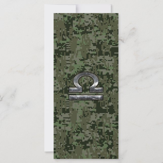 Silver Libra Zodiac Green Digital Camo (Front)