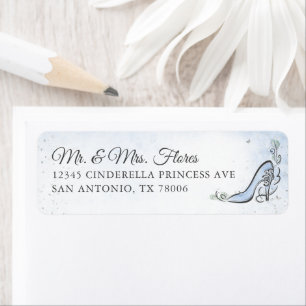 Silver Light Blue Princess Chaussure Adresse de re