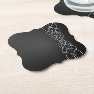 Silver Lights Paper Coaster