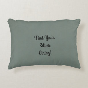 Silver Lining Embellished Accent Pillow