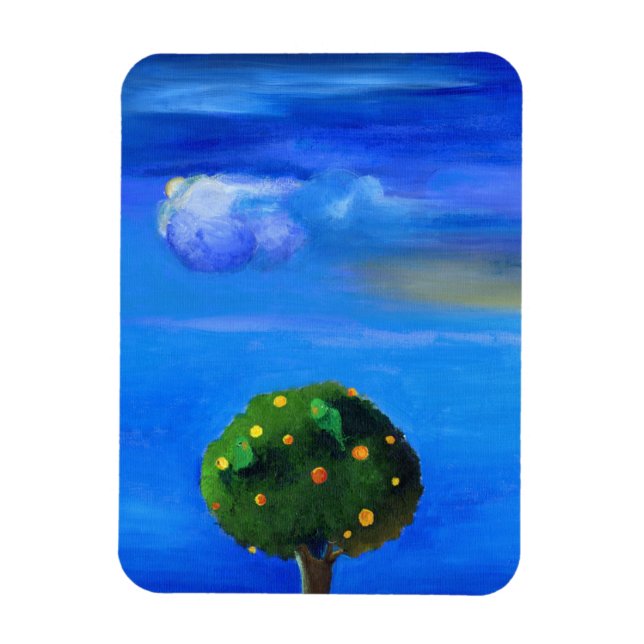 Silver Lining over the Orange Tree 2012 Magnet (Vertical)