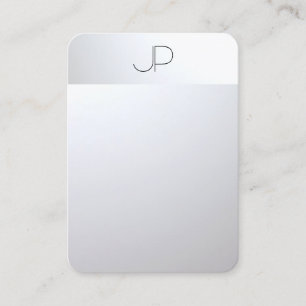 Silver Look Modern Elegant Professional Mighty Business Card