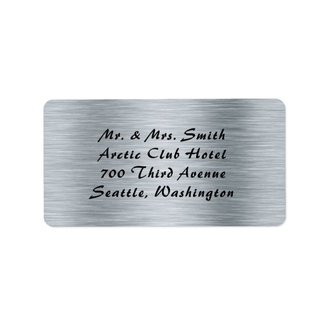 Silver lover label (Front)