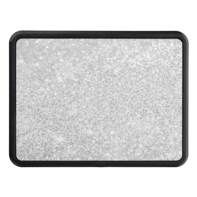 Silver Luxury Design Trailer Hitch Cover (Front)