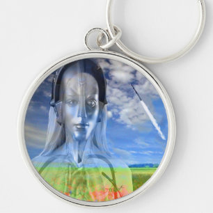 Silver Machine Keychain