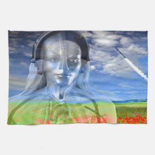 Silver Machine Kitchen Towel