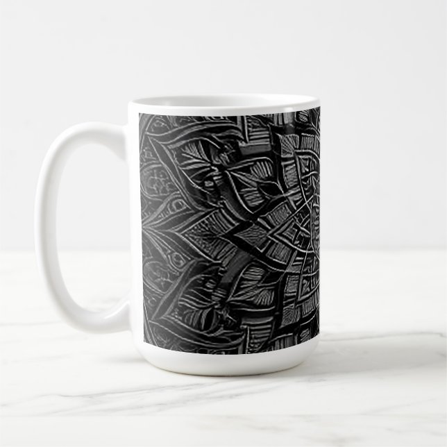 Silver Mandala Mug (Gauche)
