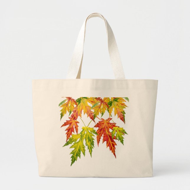 Silver Maple on a Jumbo Tote Bag (Front)