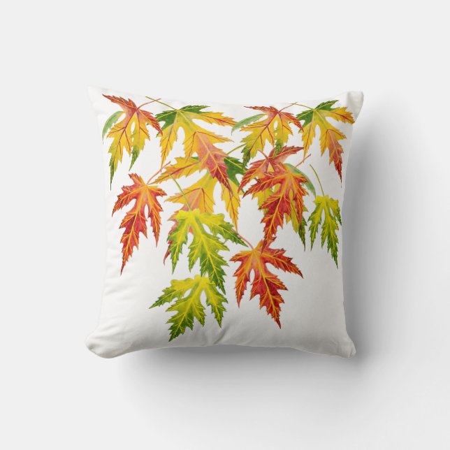 Silver Maple on a Throw Pillow (Front)
