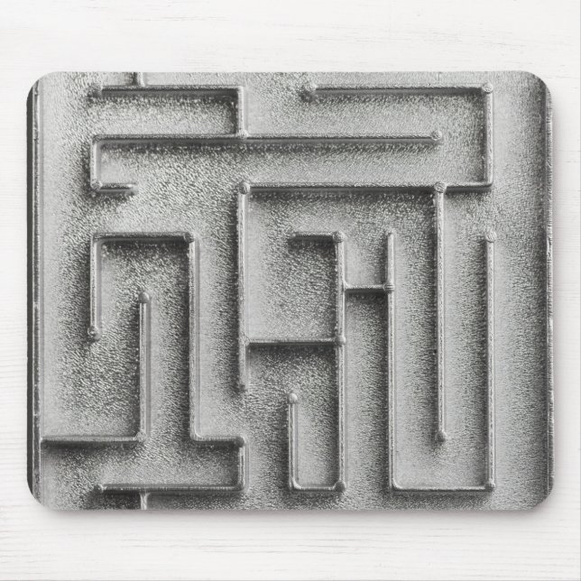 Silver maze mouse pad (Front)