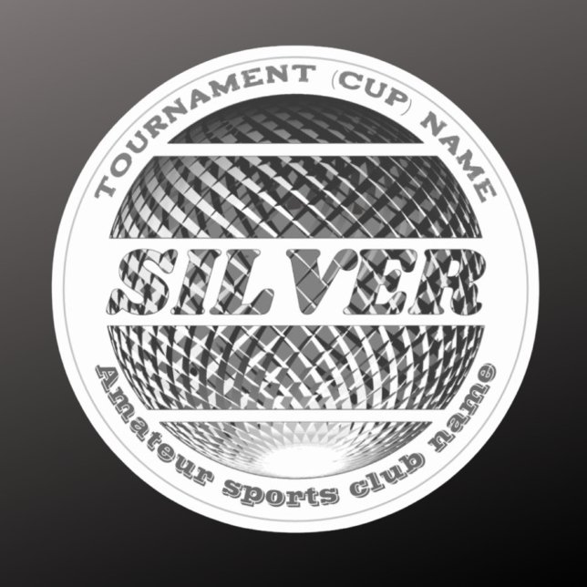 Silver medal 2nd place winner round  (Creator Uploaded)